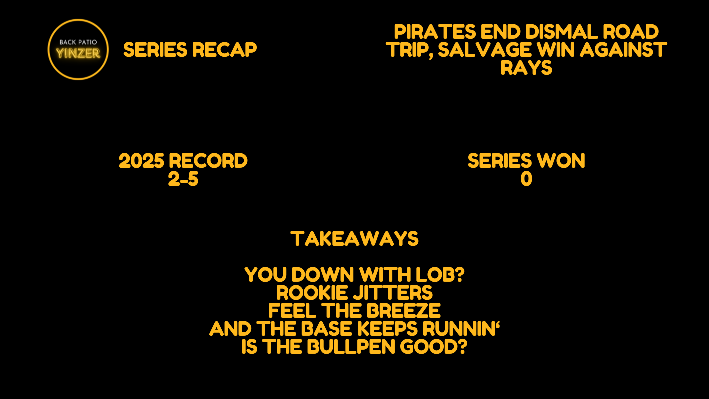 Pirates Series Recap: A Disappointing Florida Trip